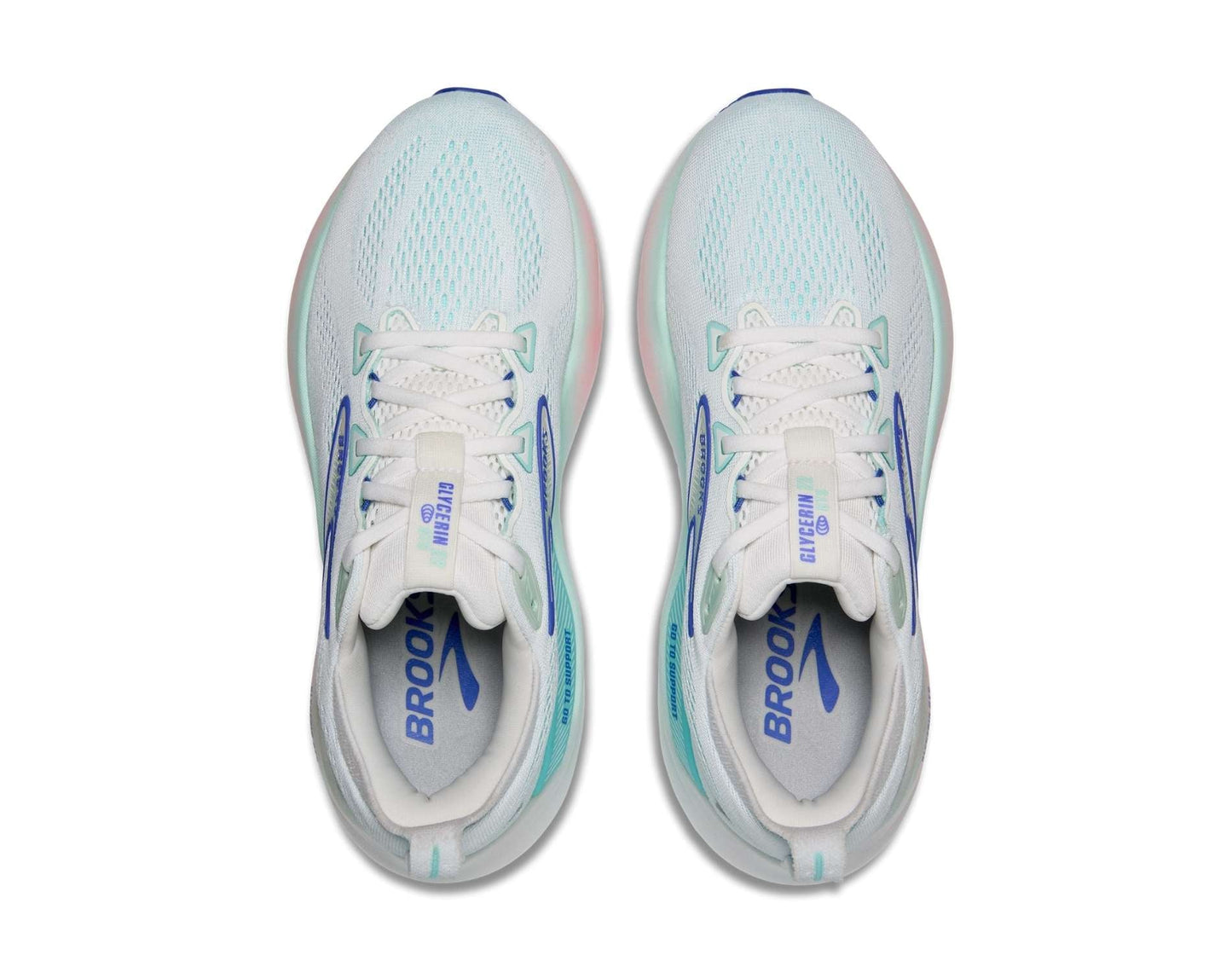 Brooks Glycerin GTS 22 Chaussures de course pour femme largeur extra - Amorti rembourré et maintien