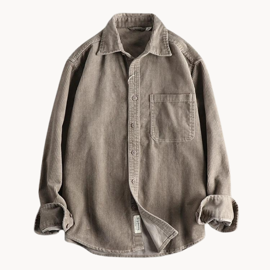 Casual heren overhemd met knopen | Met zak