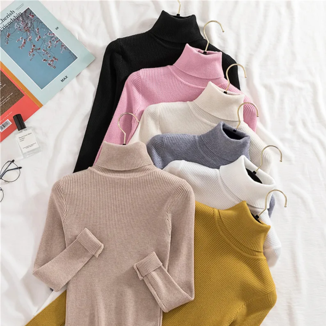 Suéter de Mujer de Cuello Alto | Corte Ajustado