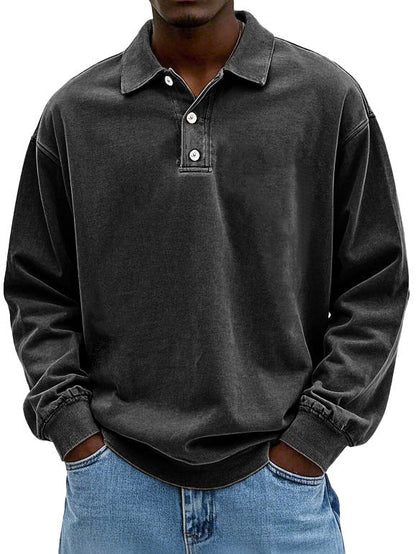 Herre polo | Langærmet casual