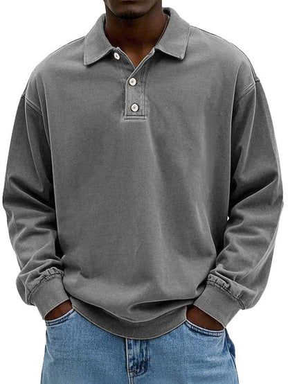 Herre polo | Langærmet casual