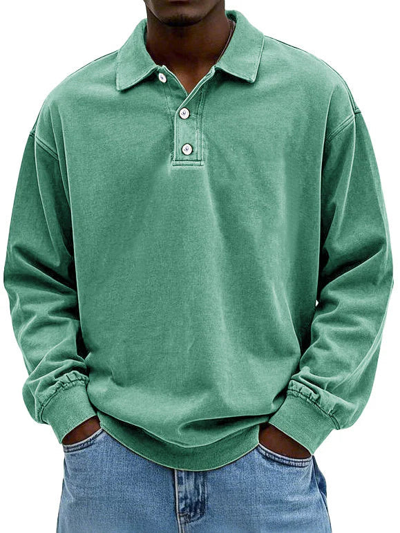 Herre polo | Langærmet casual