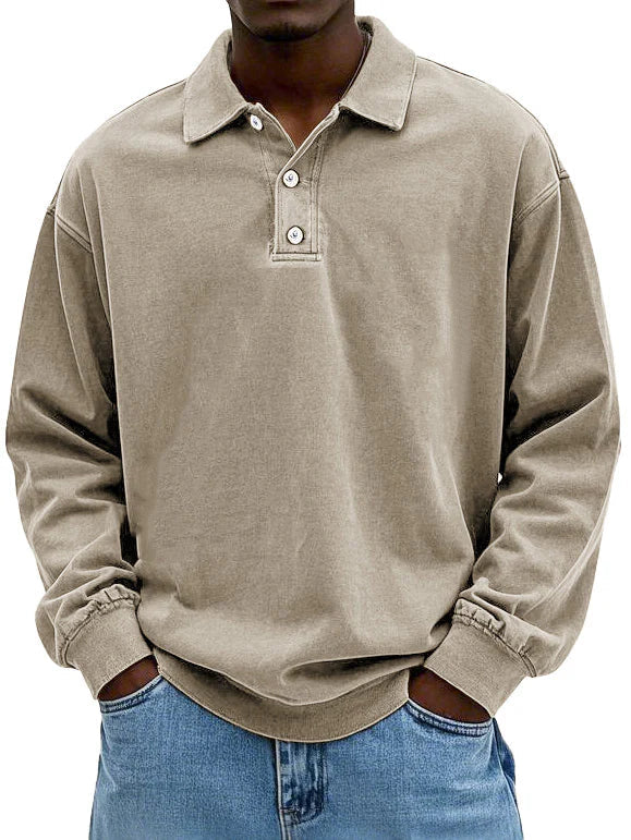 Herre polo | Langærmet casual
