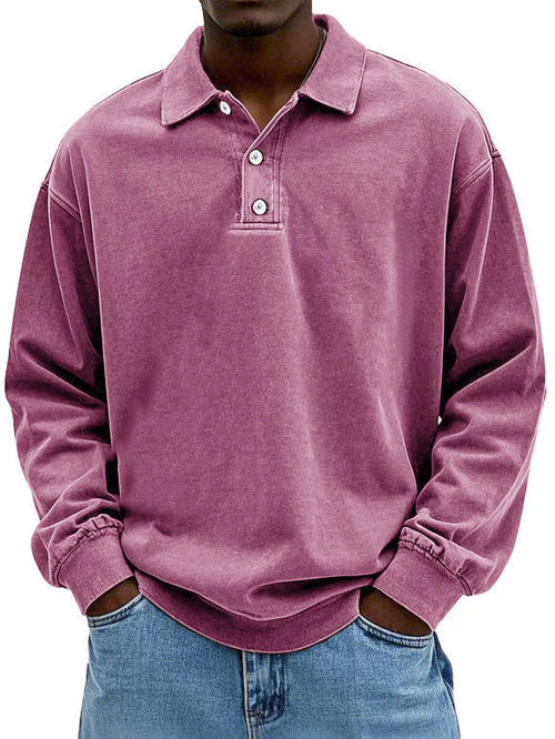 Herre polo | Langærmet casual