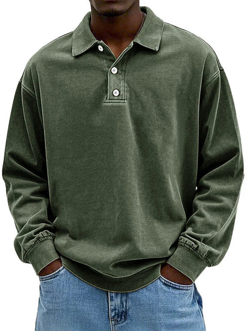 Herre polo | Langærmet casual