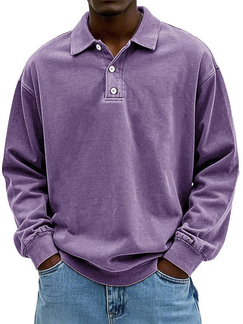 Herre polo | Langærmet casual