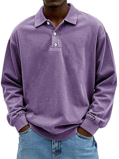 Herre polo | Langærmet casual