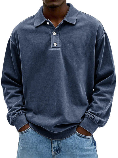 Herre polo | Langærmet casual