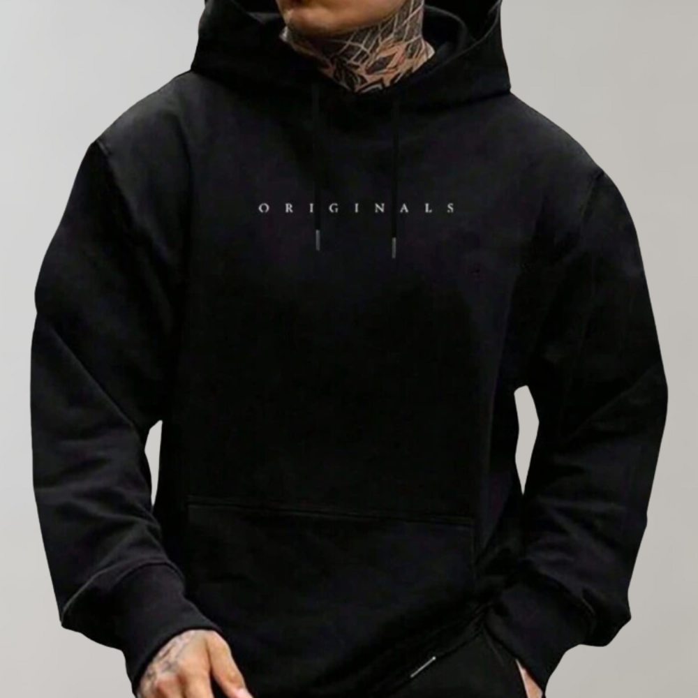 Herrhoodie med tryck | Casual