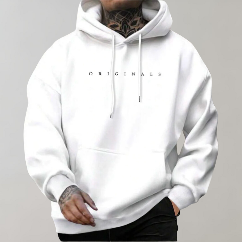Herrhoodie med tryck | Casual