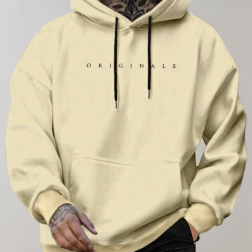 Herrhoodie med tryck | Casual