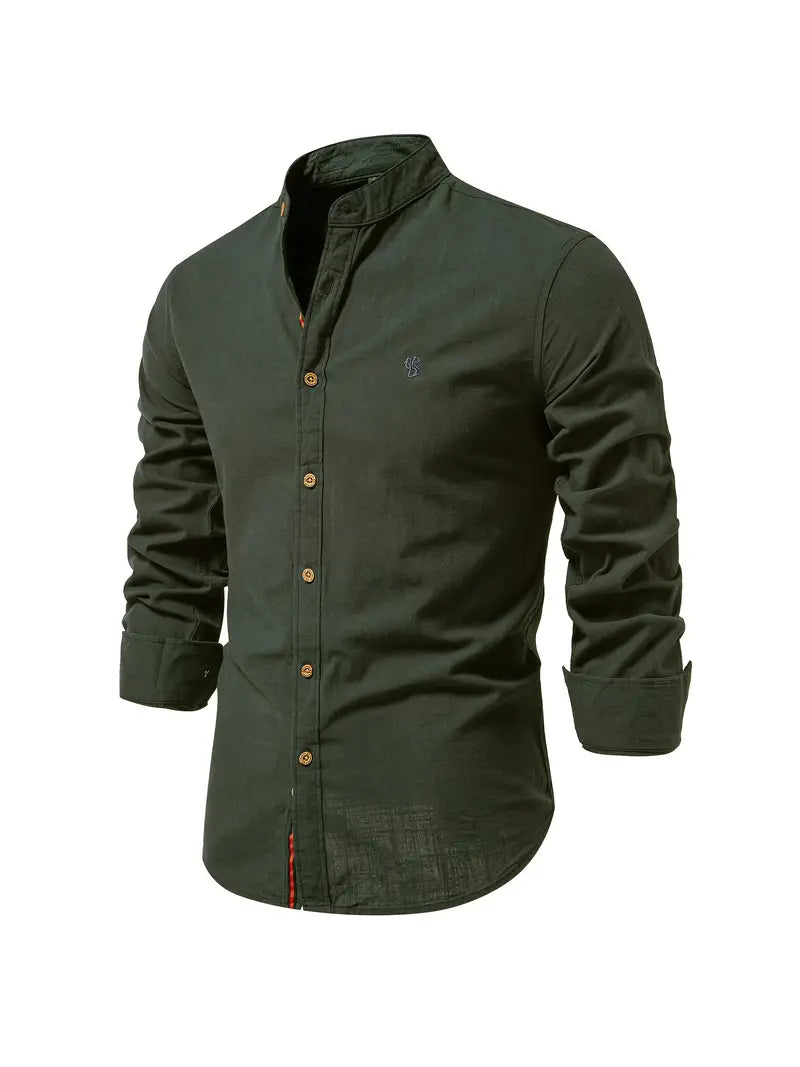 Chemise Décontractée Homme | Col Mao