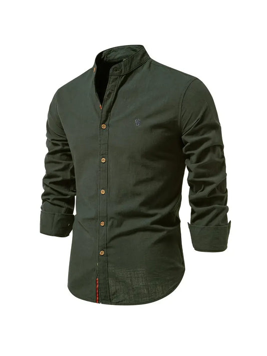 Chemise Décontractée Homme | Col Mao