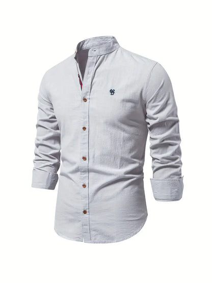 Chemise Décontractée Homme | Col Mao