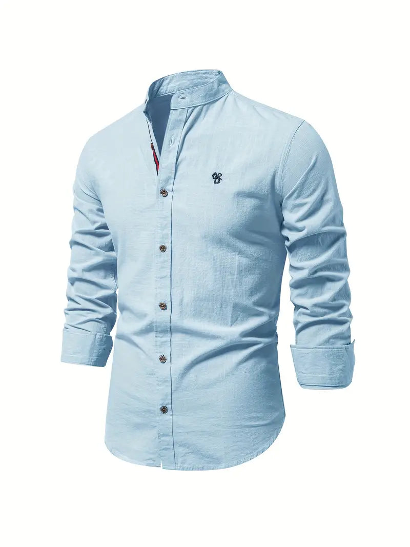 Chemise Décontractée Homme | Col Mao