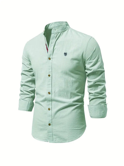 Chemise Décontractée Homme | Col Mao